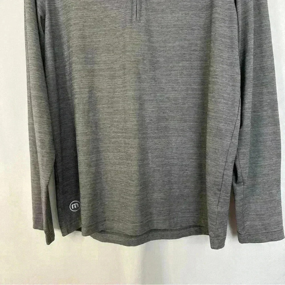 Travis Matthew Pullover Quarter 1/4 Zip Gray Golf Mens Size Medium Long Sleeve - Picture 4 of 15